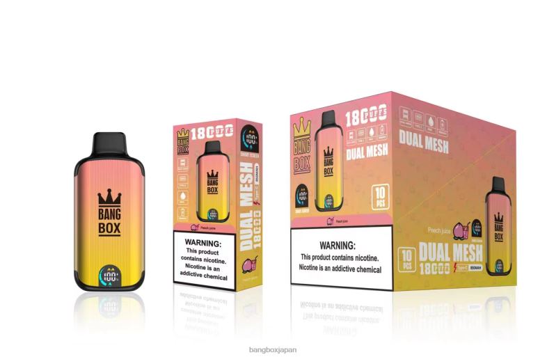 Bang Box 18000パフ 桃ジュース 2N2TD91 - Bang Box Japan