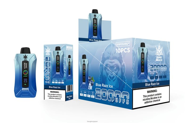 Bang Beach 20000 パフのスマート スクリーン VAPE ブルーラズアイス 2N2TD11 - Bang Box Japan