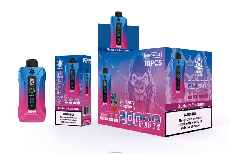 Bang Beach 20000 パフのスマート スクリーン VAPE ブルーベリー ラズベリー 2N2TD12 - Bang Box Tokyo