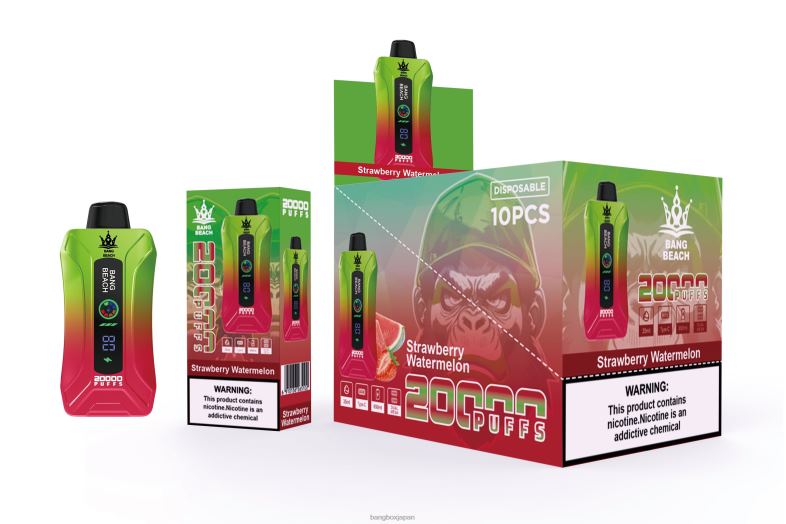 Bang Beach 20000 パフのスマート スクリーン VAPE イチゴスイカ 2N2TD3 - Bang Box Vape