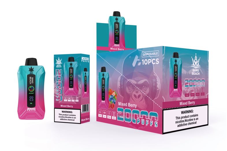 Bang Beach 20000 パフのスマート スクリーン VAPE ミックスベリー 2N2TD5 - Bang Box Vape Price