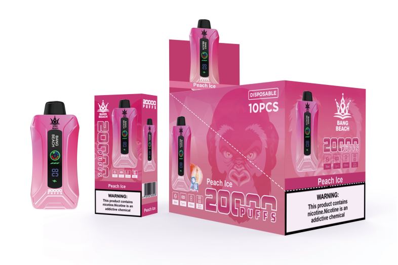 Bang Beach 20000 パフのスマート スクリーン VAPE ピーチアイス 2N2TD9 - Bang Beach Vape