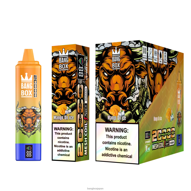 Bang Box 20000パフのスマートスクリーン 氷上のマンゴー 2N2TD54 - Bang Beach Vape