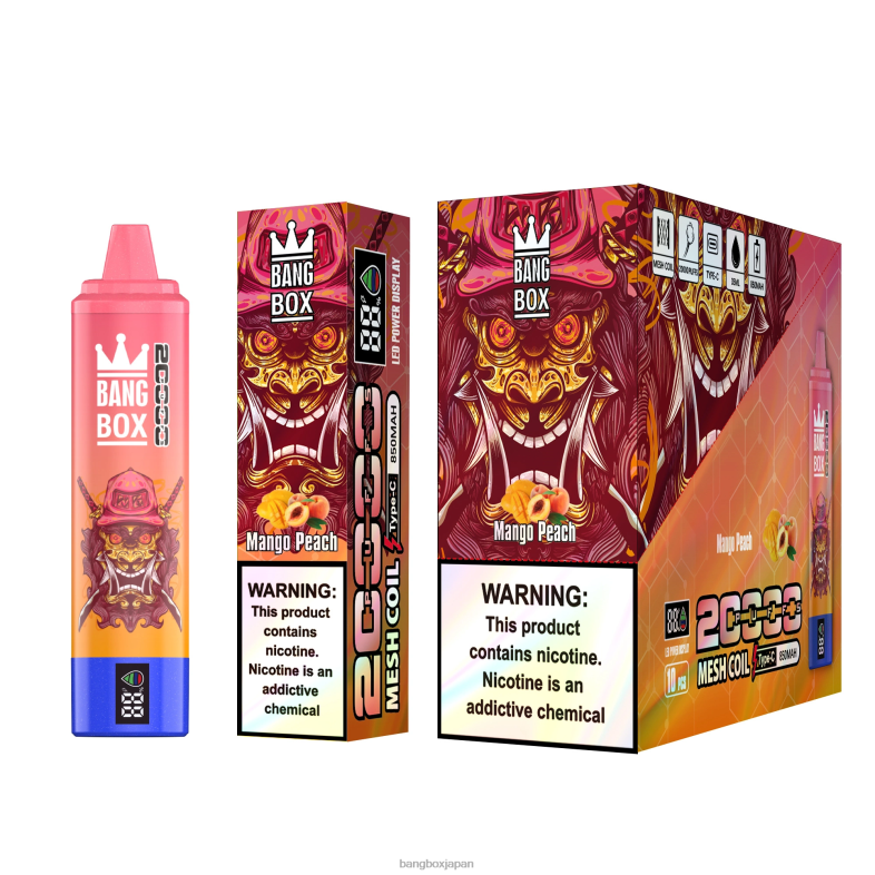 Bang Box 20000パフのスマートスクリーン マンゴーピーチ 2N2TD58 - Bang Box Vape