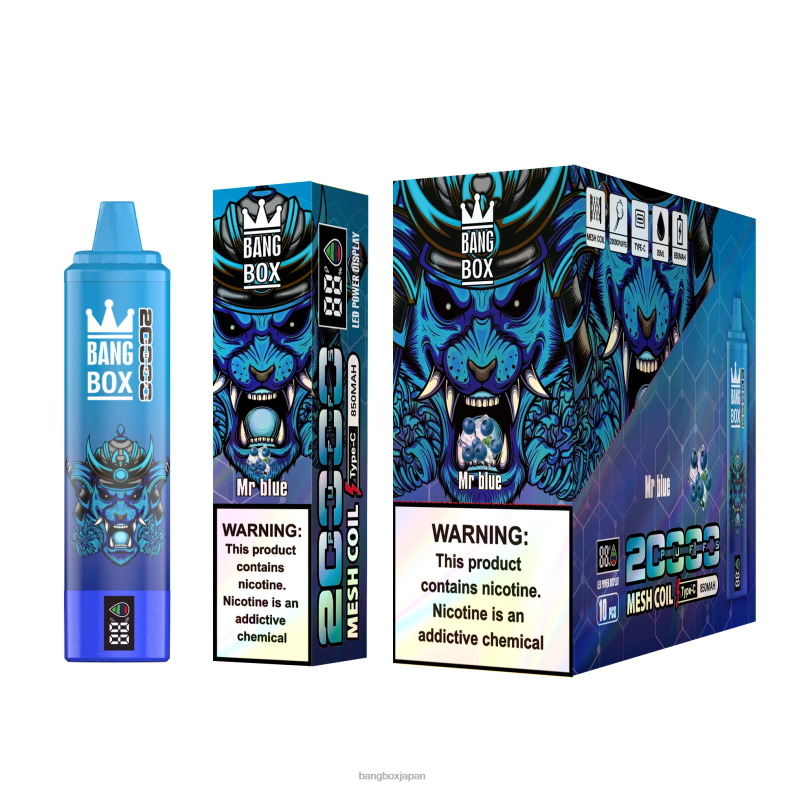 Bang Box 20000パフのスマートスクリーン ミスターブルー 2N2TD60 - Bang Box Vape Price