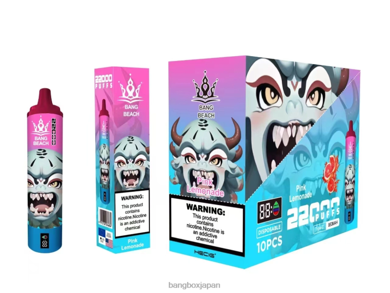 Bang Beach 22000パフのスマートスクリーン ピンクレモネード 2N2TD15 - Bang Box Vape Price