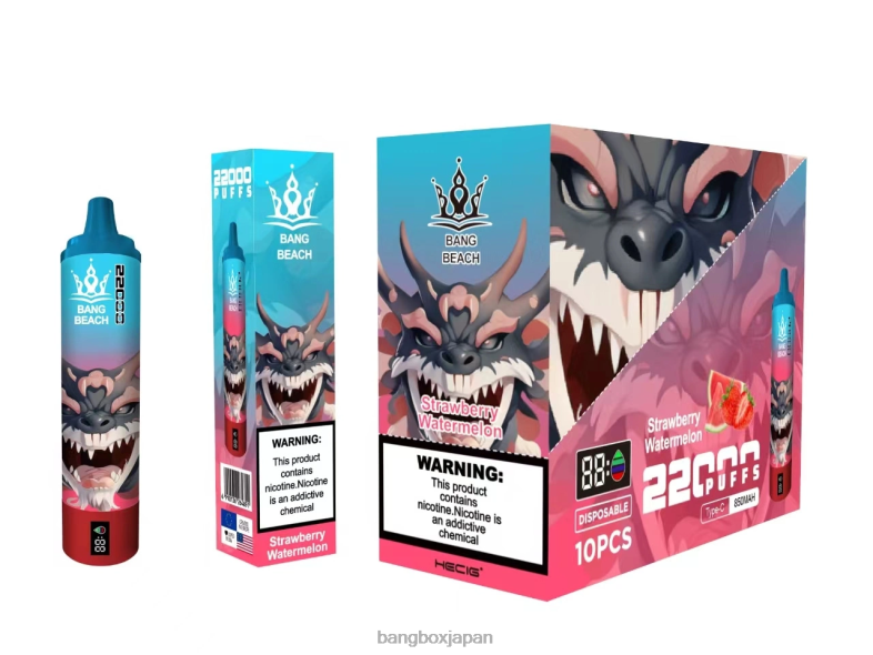 Bang Beach 22000パフのスマートスクリーン イチゴスイカ 2N2TD23 - Bang Box Vape