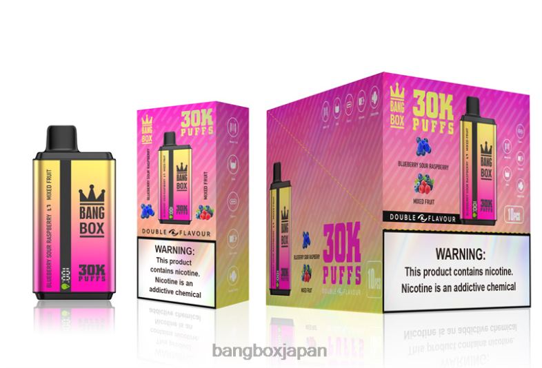 Bang Box 30000パフ デュアルフレーバー ブルーベリーサワーラズベリー＆ミックスフルーツ 2N2TD66 - Bang Box Japan