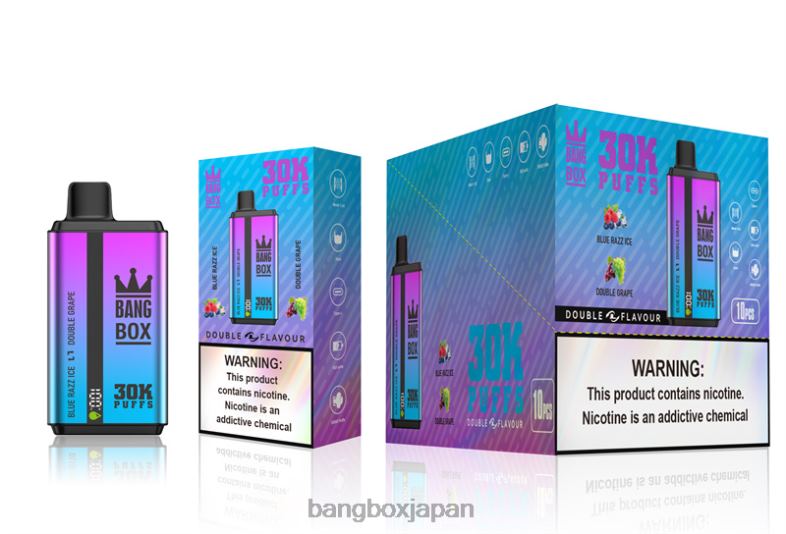 Bang Box 30000パフ デュアルフレーバー ブルーラズアイス＆ダブルグレープ 2N2TD72 - Bang Box Tokyo