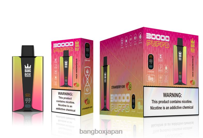 Bang Box 30000パフのスマートスクリーン イチゴキウイ 2N2TD74 - Bang Beach Vape