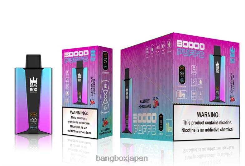 Bang Box 30000パフのスマートスクリーン ブルーベリーポムジェランテ 2N2TD80 - Bang Box Vape Price