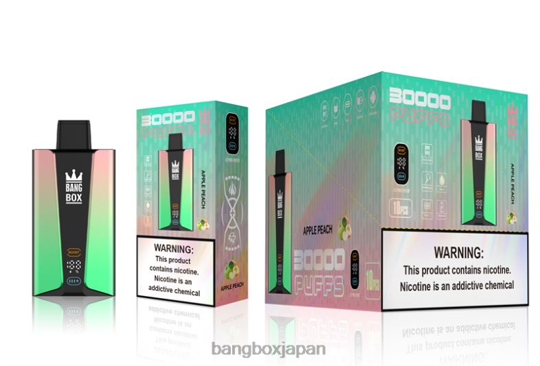 Bang Box 30000パフのスマートスクリーン リンゴ桃 2N2TD83 - Bang Box Vape
