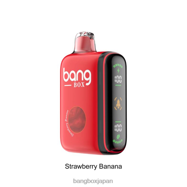 Bang Box 9000～18000パフのインテリジェントパワーディスプレイ イチゴバナナ 2N2TD25 - Bang Box Vape Price