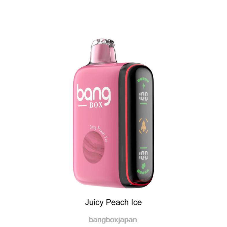 Bang Box 9000～18000パフのインテリジェントパワーディスプレイ ジューシーなピーチアイス 2N2TD29 - Bang Beach Vape