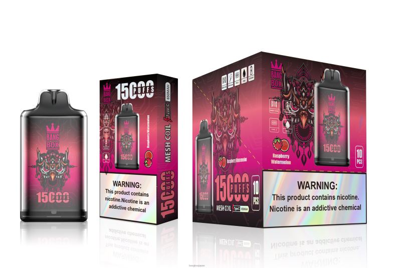 Bang Box s1-15000パフ ラズベリースイカ 2N2TD105 - Bang Box Vape Price